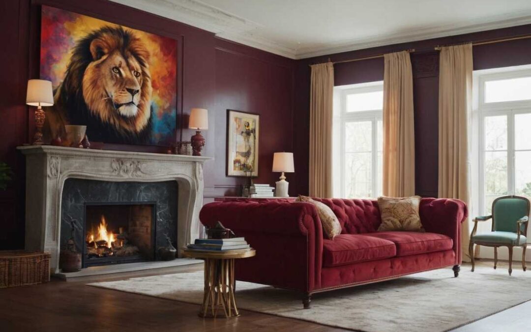 Intégrer un lion peinture dans votre déco intérieure